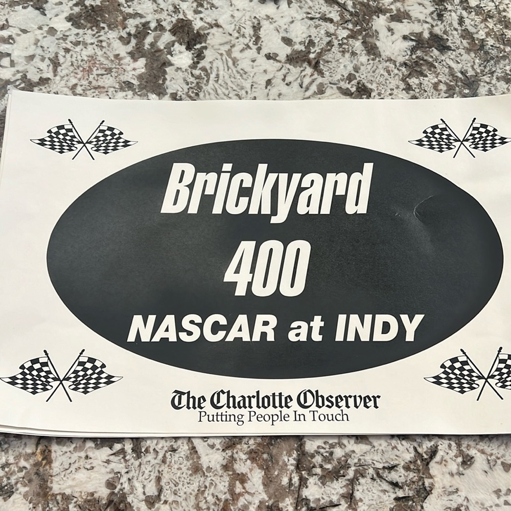 The first time NASCAR race at the Brickyard at Indy from The Charlotte special